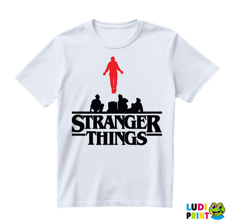 Logo And Levitating Max - Stranger Things - Majica