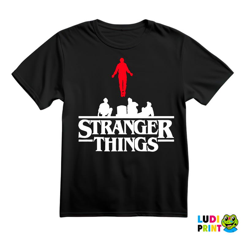 Logo And Levitating Max - Stranger Things - Majica