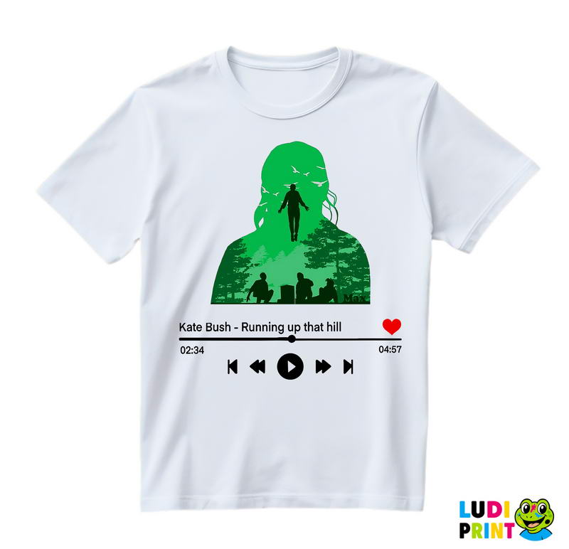 Playlist - Running Up That Hill - Green - Stranger Things - Majica