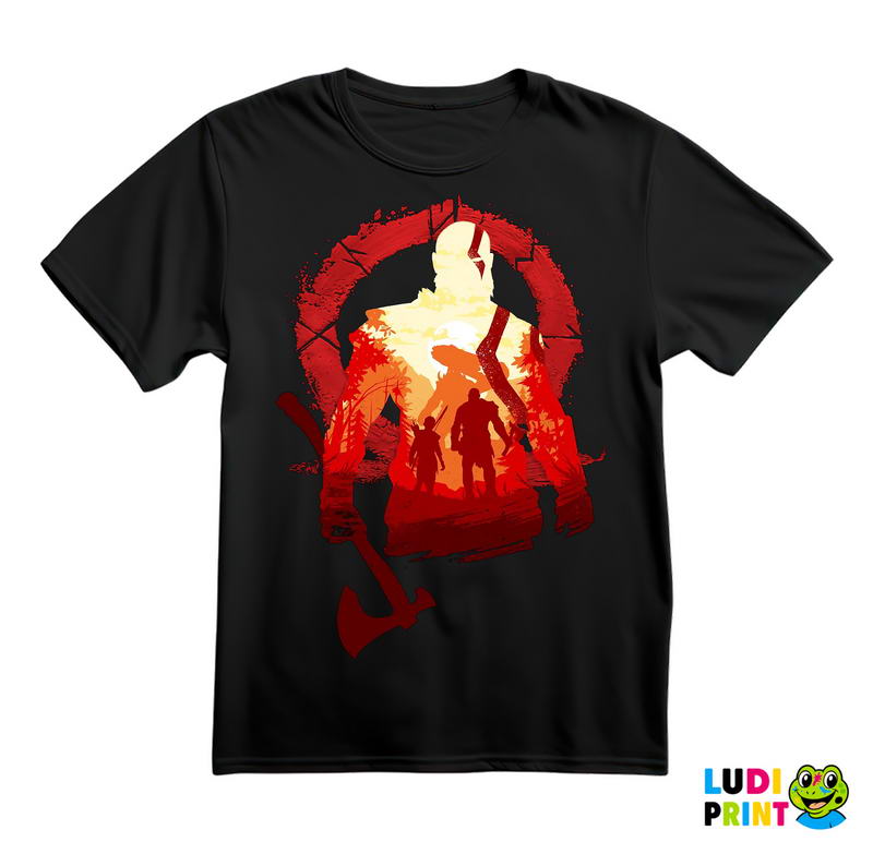 Double Exposure - Kratos And Omega - God Of War - Majica