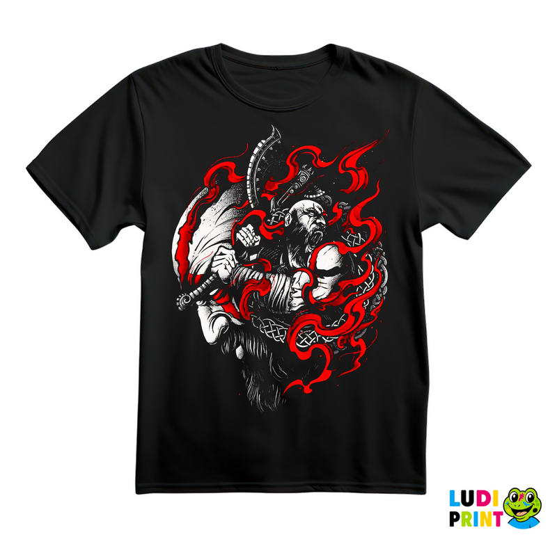 Red Smoke - Kratos - God Of War - Majica