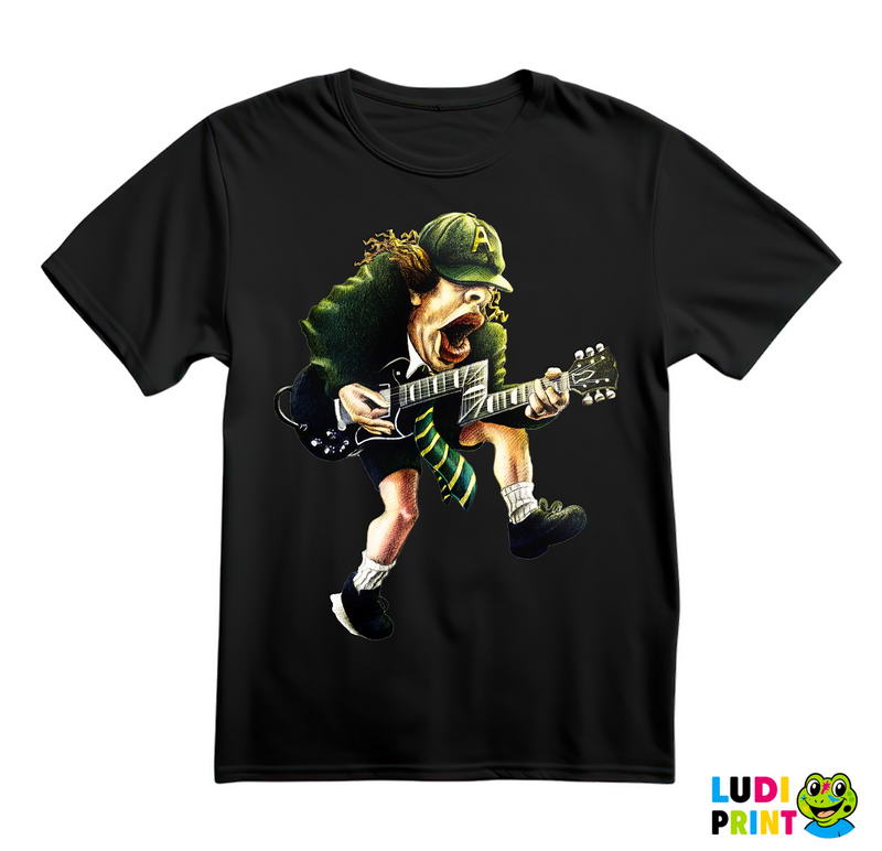 AC - DC - Angus Young - Caricature - Muzika - Majica