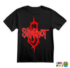Slipknot - Red Logo And Symbol - Muzika - Majica
