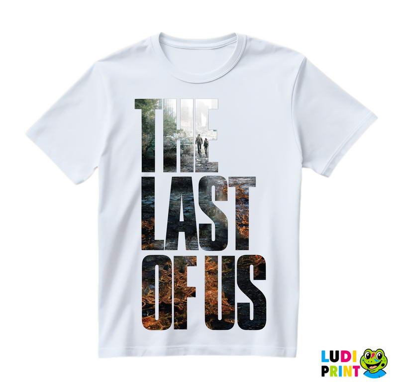 Ellie And Joel - Logo - Walking At Ruined City - The Last Of Us - Majica