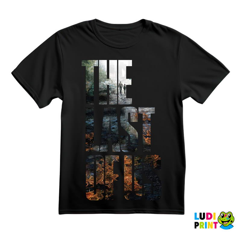 Ellie And Joel - Logo - Walking At Ruined City - The Last Of Us - Majica