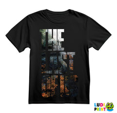 Ellie And Joel - Logo - Walking At Ruined City - The Last Of Us - Majica