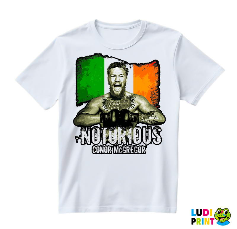 Picture And The Ireland Flag - Conor McGregor - MMA - Majica