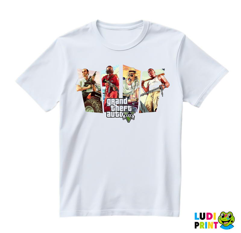 Caracters And Logo - GTA 5 - Majica