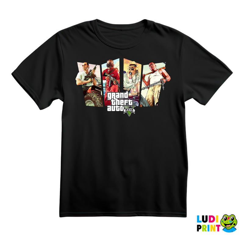 Caracters And Logo - GTA 5 - Majica