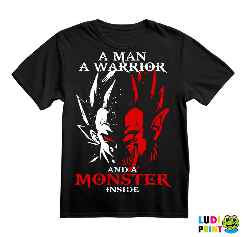 A Man, A Warrior And A Monster Inside - Goku - Dragon Ball - Majica