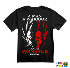 A Man, A Warrior And A Monster Inside - Goku - Dragon Ball - Majica