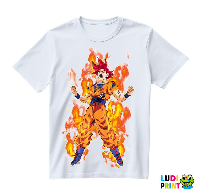 Super Saiyajin God - Goku - Dragon Ball - Majica