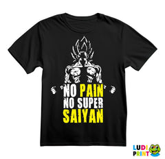 No Pain - No Super Saiyan - Goku - Dragon Ball - Majica
