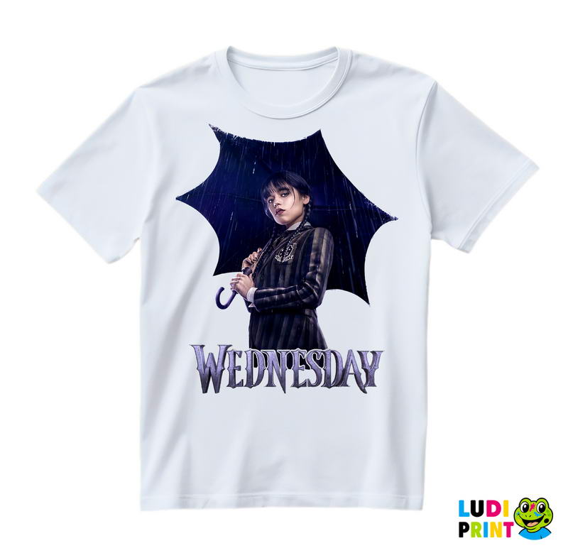 With An Umbrella - Rain - Wednesday - Sreda - Majica