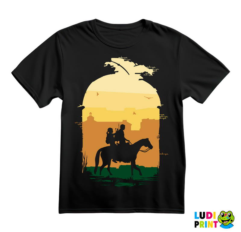 Ellie And Joel On The Horse - The Last Of Us - Majica