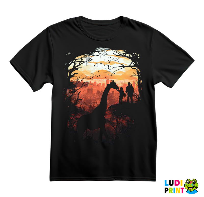 Giraffe - Ellie And Joel - Orange - The Last Of Us - Majica
