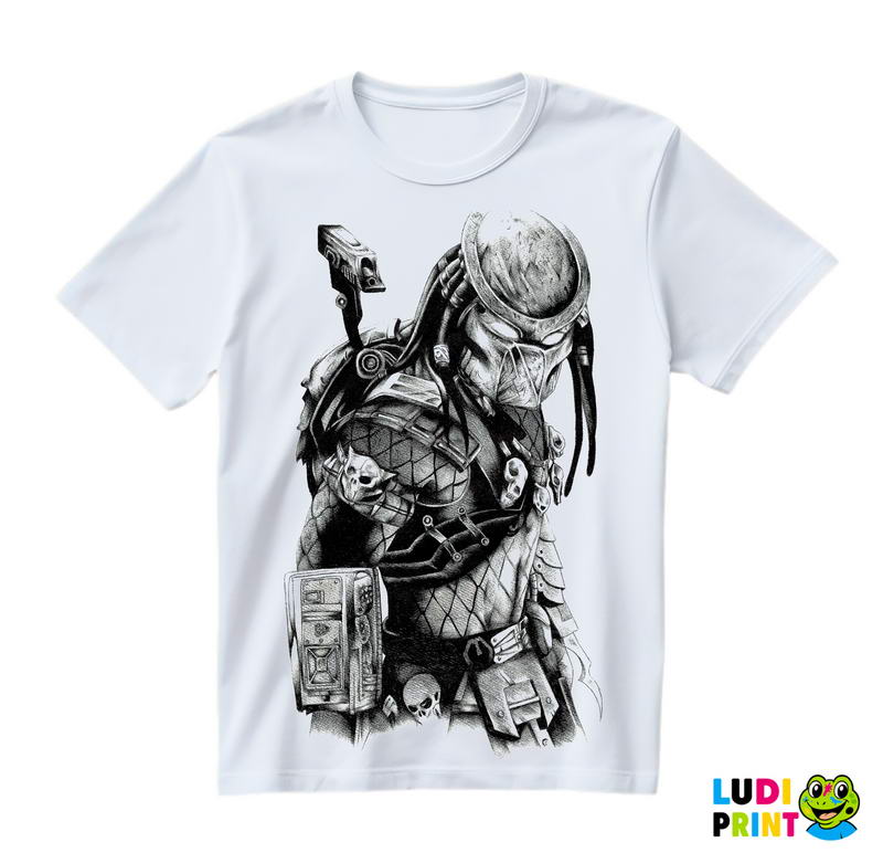 Pencil Drawing - Predator - Majica