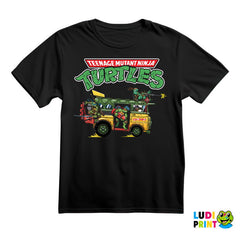 Turtle Van And Logo - Nindža Kornjače - Majica