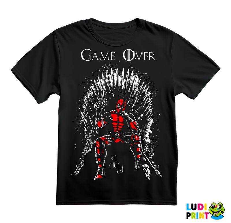 Game Over Throne - Deadpool - Majica