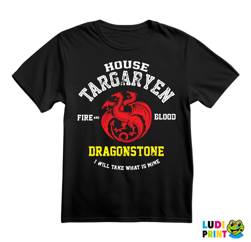 House Targaryen - I Will Take What Is Mine - White, Red And Yellow - Game Of Thrones - GOT - Majica
