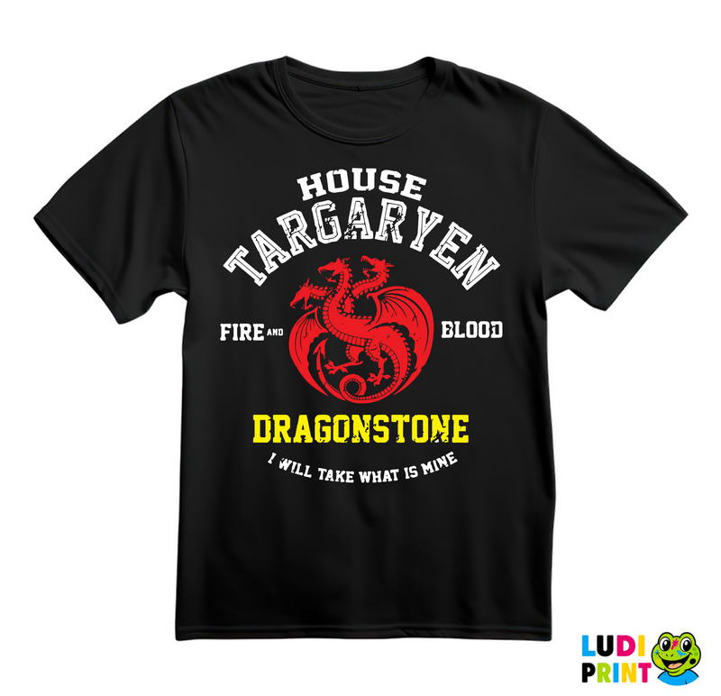 House Targaryen - I Will Take What Is Mine - White, Red And Yellow - Game Of Thrones - GOT - Majica