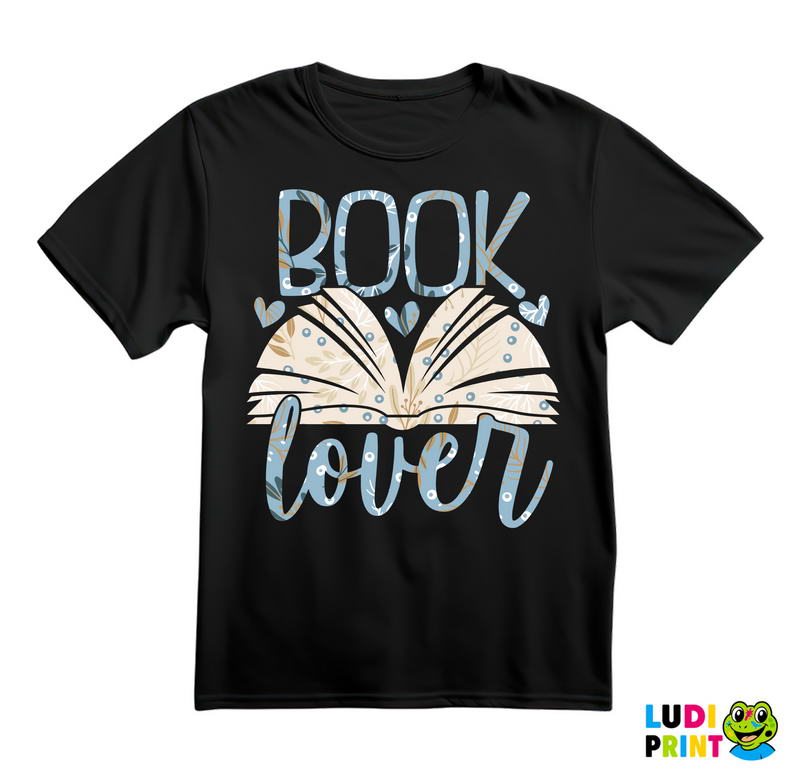 Book Lover - Blue And Cream - Books - Čitanje - Knjige - Majica