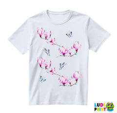 Magnolia And Butterflies - Art - Majica