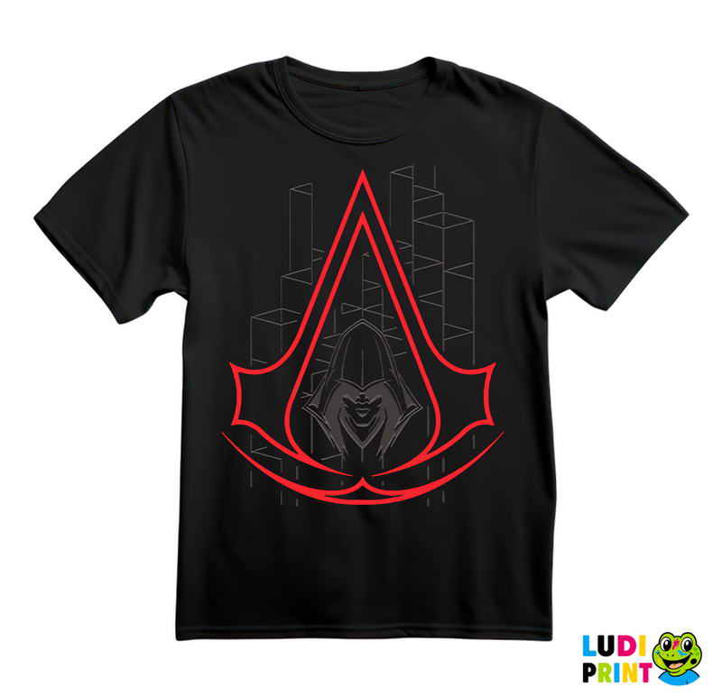 Red Hood And Grey Shapes - Assassin's Creed - Majica