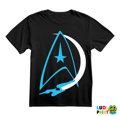 Starfleet And USS Enterprise - Blue - Star Trek - Majica