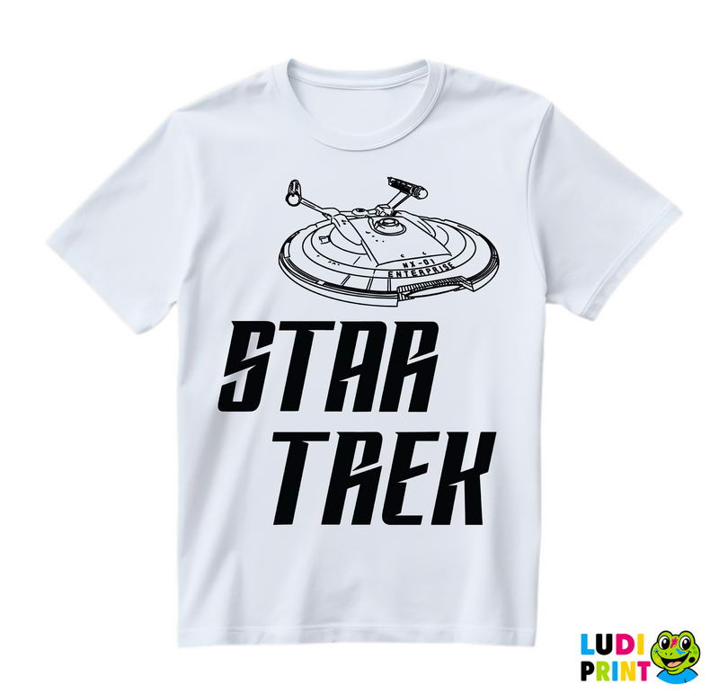 Logo And Nx 01 Enterprise - Star Trek - Majica