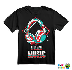 I Love Music - Parts - Muzika - Majica