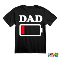 Dad - Low Battery - Humor - Mama i Tata - Ljubav - Majica