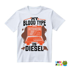 My Blood Type Is Diesel - Tool Bag - Radionica - Majstor - Majica