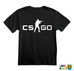 CS Go Logo With Sniper - Counter - Strike - CS - Majica