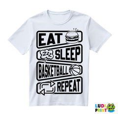 Eat, Sleep, Basketball, Repeat - Symbols - Košarka - NBA - Majica