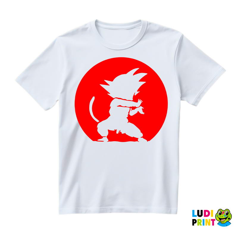 Casting Kamehameha - Shadow - Red Moon - Goku - Dragon Ball - Majica