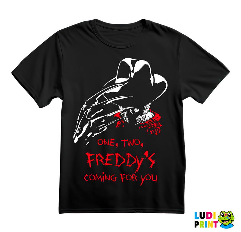 One, Two, Freddy's Coming For You - White And Red - Filmovi - Majica