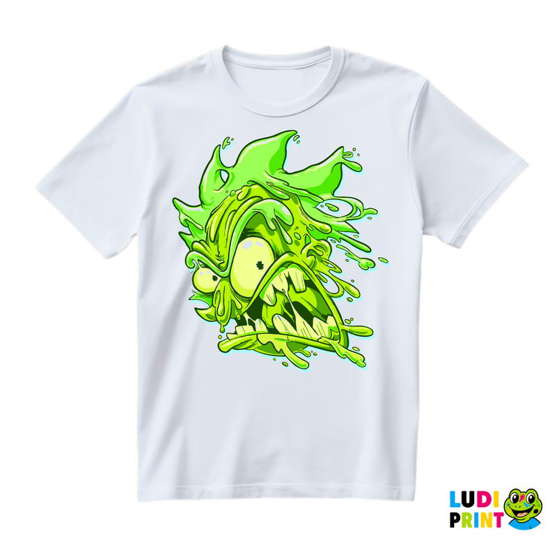 Dripping Rick - Green - Rick And Morty - Majica