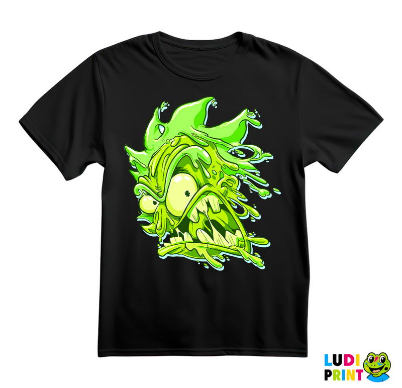 Dripping Rick - Green - Rick And Morty - Majica