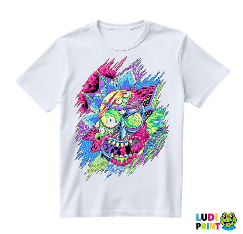 Color Cut Rick - Rick And Morty - Majica