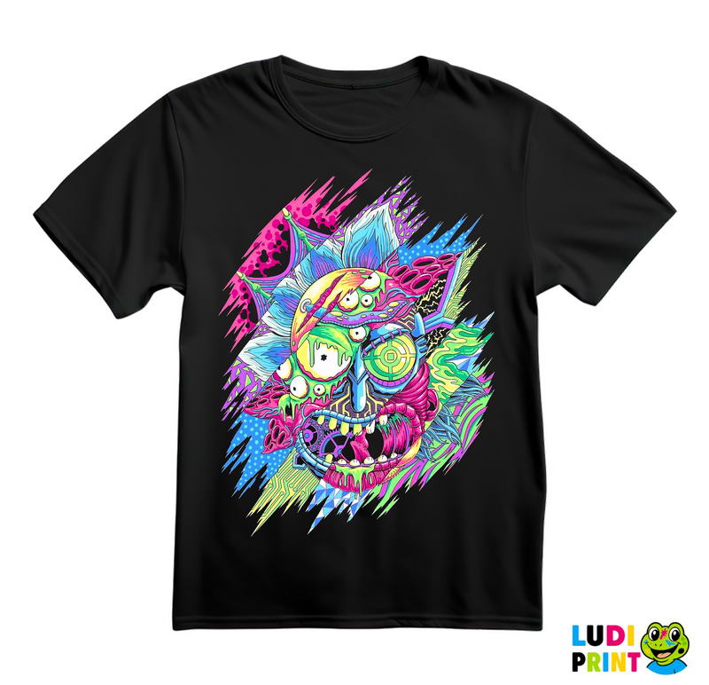Color Cut Rick - Rick And Morty - Majica