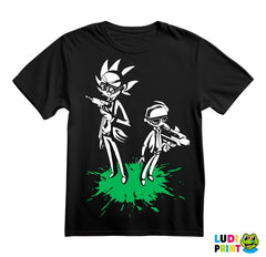Green Splatter - Rick And Morty - Majica