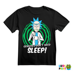 Geniuses Don't Need Sleep - Rick And Morty - Majica