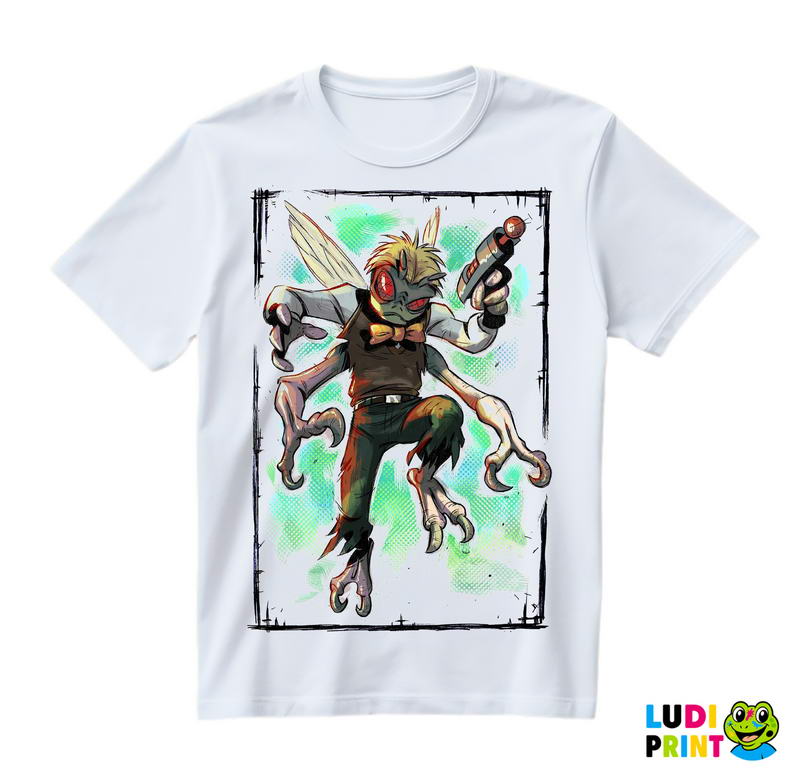 Baxter Stockman - Drawing - Nindža Kornjače - Majica