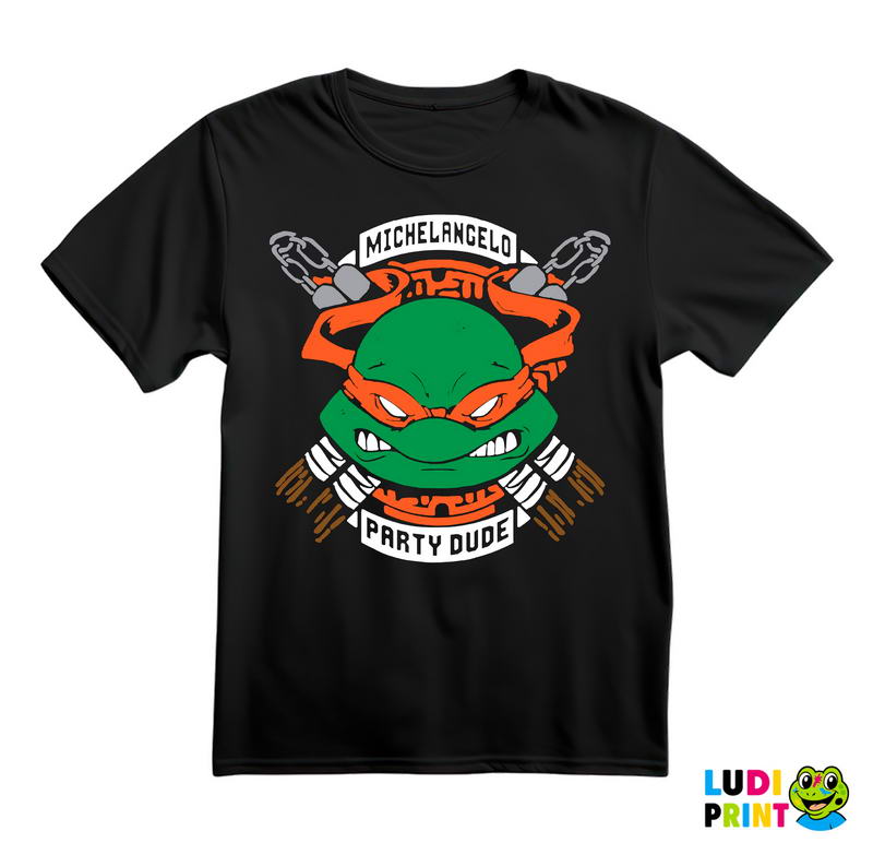Michelangelo - Party Dude - Nindža Kornjače - Majica