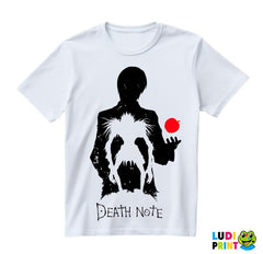 Light and Ryuk Silhouette With and Apple - Death Note - Majica