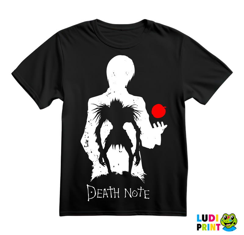 Light and Ryuk Silhouette With and Apple - Death Note - Majica