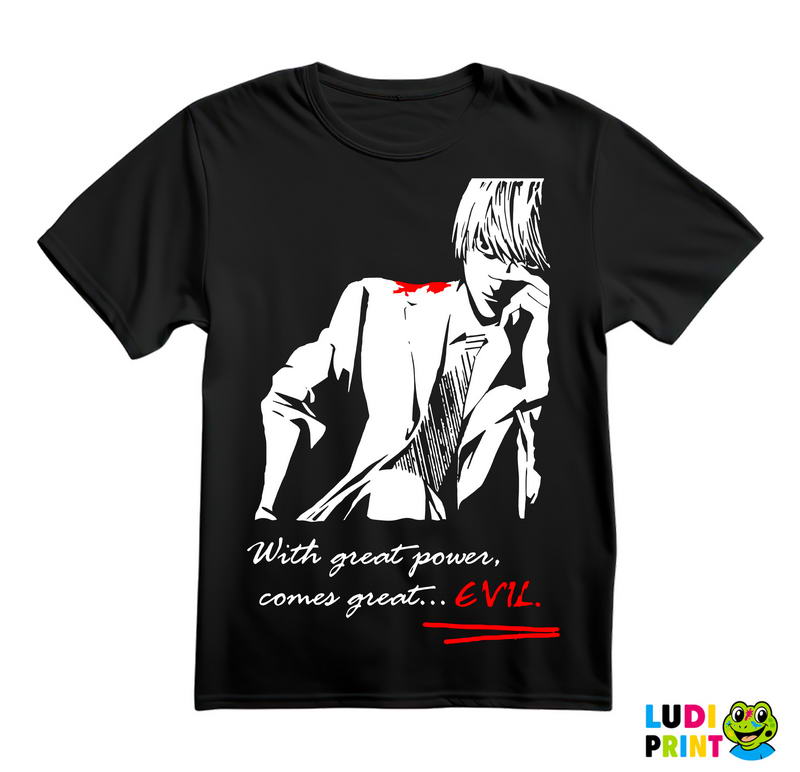 With Great Power Comes Great Evil - Death Note - Majica