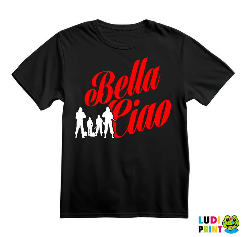 Bella Ciao Characters Silhouette - La Casa de Papel - Money Heist - Majica