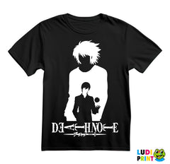 L and Light Siluet With an Apple - Death Note - Majica